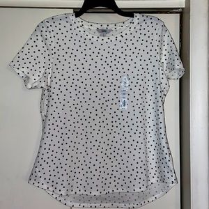 NWT Croft & Barrow Scoopneck Short Sleeve Top